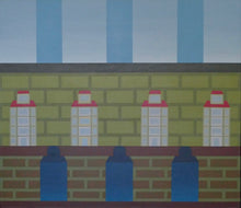 Load image into Gallery viewer, Cuban Artist Carlos Rodriguez Cardenas Architecture and Landscape  Acrylic on Linen  33" x 38"   2007