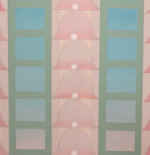 Load image into Gallery viewer, Captivating and enigmatic, "Paradise Building " by Cuban artist Carlos Rodriguez Cardenas is a mesmerizing piece of Cuban art. Created in 2007, this acrylic on linen painting measures 33" x 41" and is beautifully framed at 35" x 43". With its abstract composition and vibrant colors, this artwork is sure to captivate and inspire. Don't miss the opportunity to own this stunning piece with an estimated price of $7,500.Detail