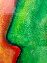 Load image into Gallery viewer, Elio Beltran 1997 work. The mixed media on paper illustrates what the critic Armando Alvarez Bravo describes as work influenced by the experience of separation, exile and loss. The work measure 24" x 18". detail