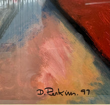 Load image into Gallery viewer, Dionisio Perkins untitled. This work was completed in 1997, measures 21 3/8" x 27 1/4",  framed and signed, signature.