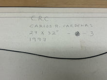 Load image into Gallery viewer, Carlos Rodriguez Cardenas cuban artist. Images of back.