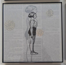 Load image into Gallery viewer, Cuban artist Ruben Torres Llorca Idols of the Global Tribe Ink on paper 66" x 30" 2020 close-up#2