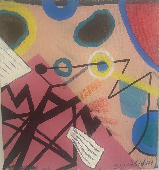 Cuban artist Noel Morera's Pez Volador: an extraordinary acrylic masterpiece. Measures 7.5