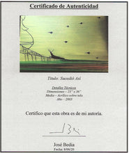 Load image into Gallery viewer, ose Bedia - Sucedio Asi acrylic on linen certificate
