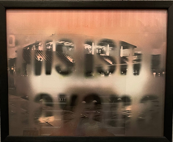 This isn't Havana 3, work by Cuban Artist Arturo Cuenca is a hand colored photograph montage in his one of a kind style. The work measures  10'' x 16'' and was completed in 1991.