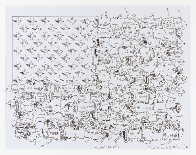 Cuban artist Tomas Esson Flag  Ink on paper  8